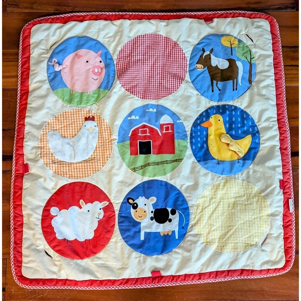 SKIP HOP Pottery Barn Activity Mat Farmyard Animals REPLACEMENT MAT ONLY